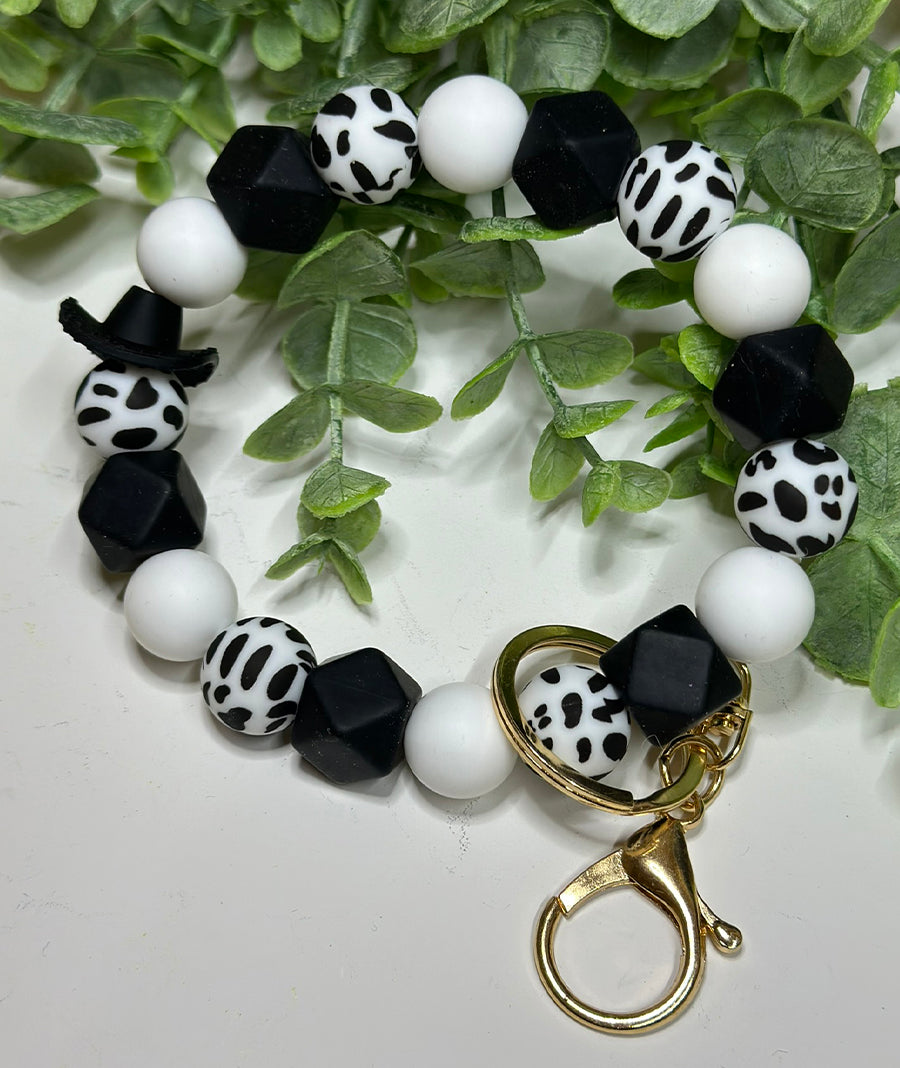 Cowprint Cowboy Wristlet