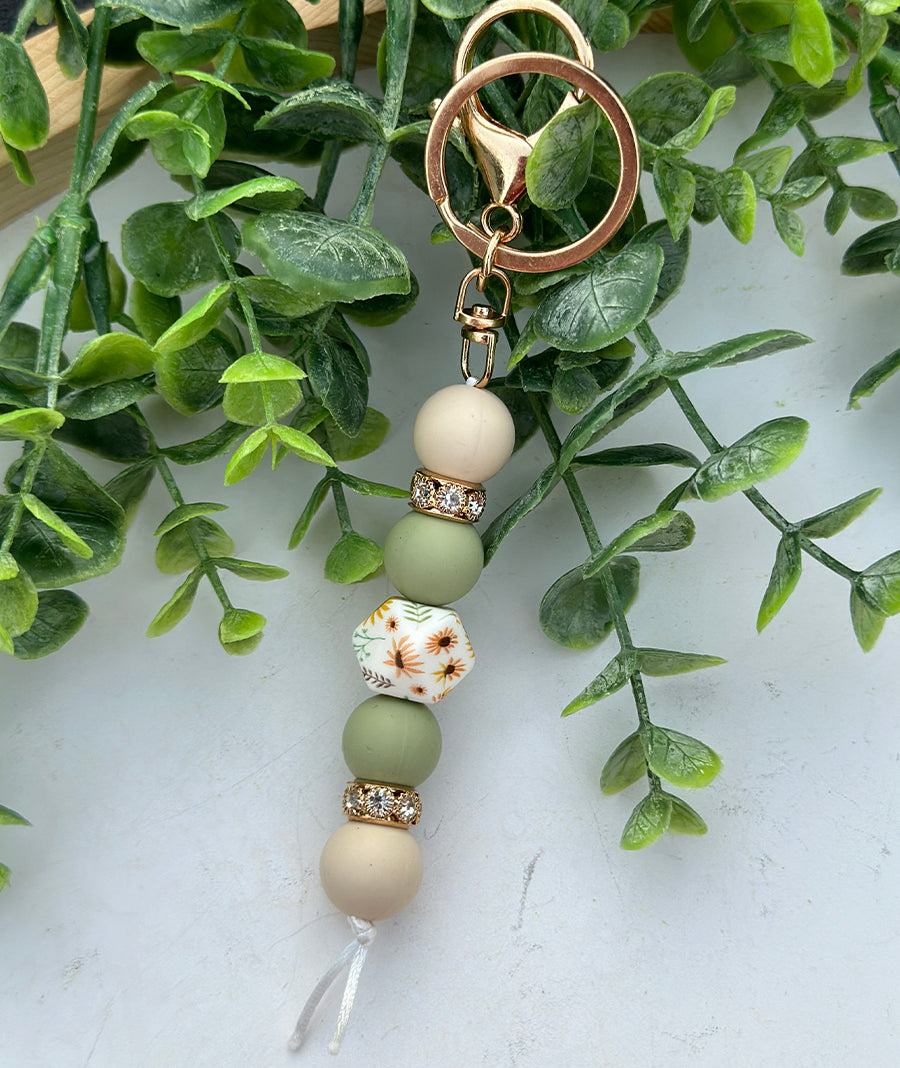 Sunflower Sage Keychain